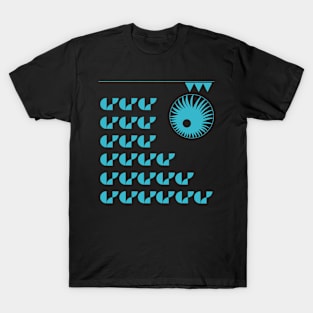 Geometric blues T-Shirt